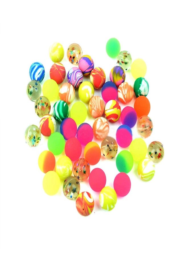 Firstly Traders 48 pcs Mini Crazy Ball Rubber Kids Crazy Bounce Ball for Kids 2.7cm Non Toxic Balls for Kids Multi Color - Image 1